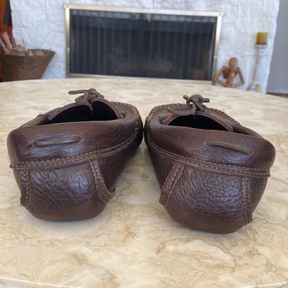 Handcrafted Top Grain Buffalo Leather Moccasins - Picture 6 of 12